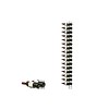 HorecaTraders Wine rack chrome plated 32 bottles