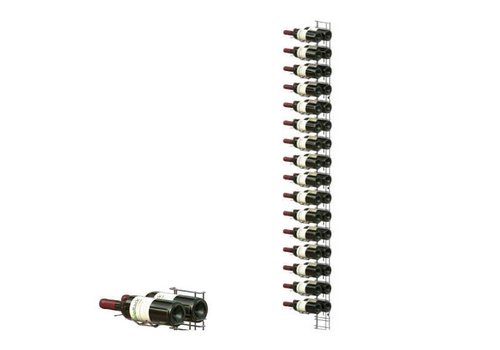  HorecaTraders Weinregal verchromt 32 Flaschen 