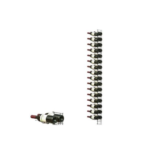  HorecaTraders Wine rack chrome plated 32 bottles 
