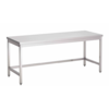 HorecaTraders Work table without bottom shelf | Stainless steel | 2000(l)x600(d)x880(h)mm