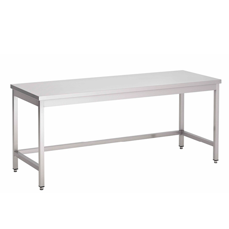 Work table without bottom shelf | stainless steel | 1400(l)x600(d)x880(h)mm