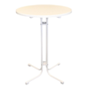 HorecaTraders Table de bar | Monaco | Blanc | Ø80 cm