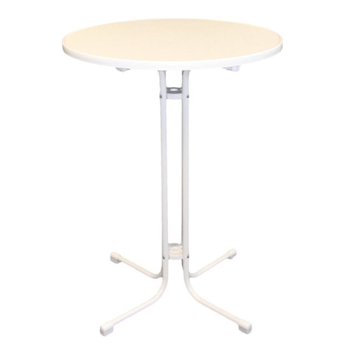  HorecaTraders Standing table | Monaco | White | Ø80 cm 