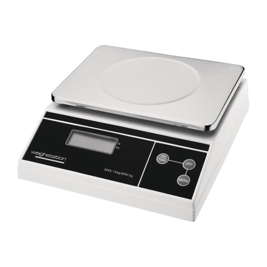Digitalwaage | 15 kg – 5 g | Inklusive Adapter