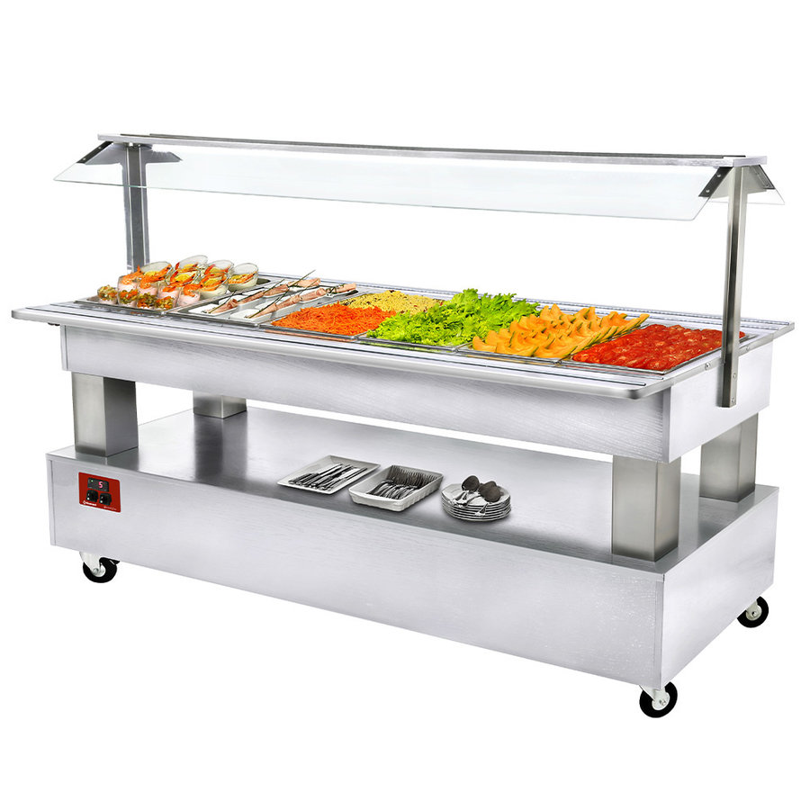 Buffet | Bar à salades | réfrigéré | 6x GN 1/1-150