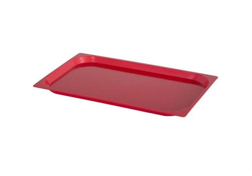  HorecaTraders Plateau rouge 530 x 325 mm, 10 pièces 