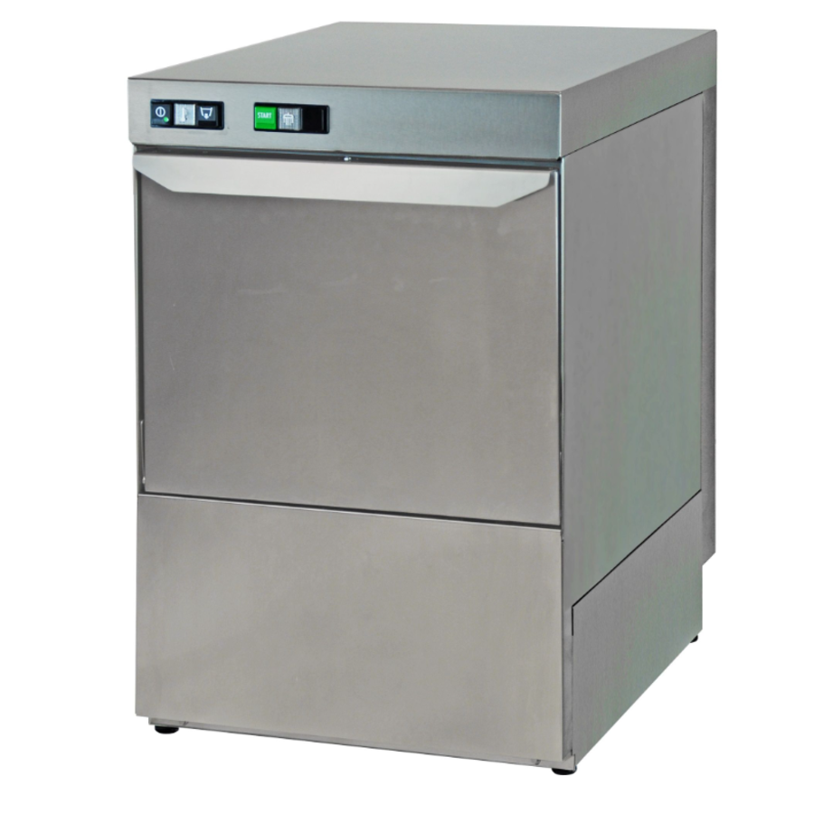 Lave-vaisselle à chargement frontal | Avec pompe de vidange et pompe doseuse de savon | 20 L | 60 kg