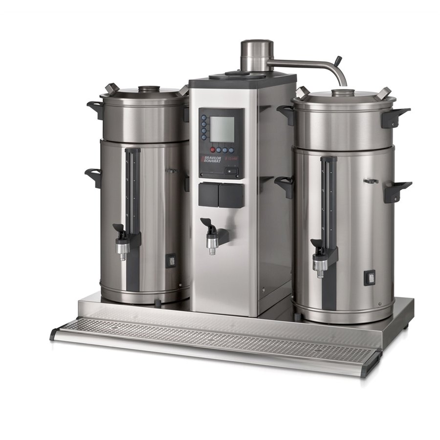 Machine à café filtre ronde | robinet d'eau chaude séparé | 10L | 2 conteneurs