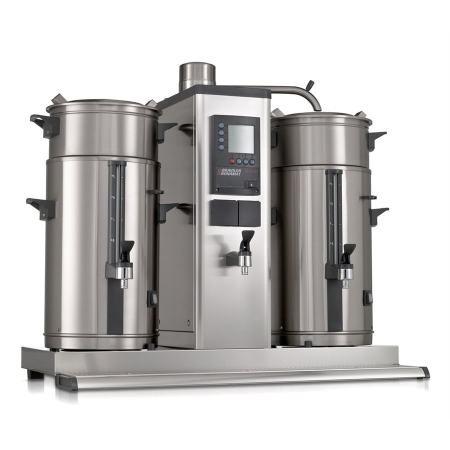 Machine à café filtre ronde | robinet d'eau chaude séparé | 10L | 2 conteneurs