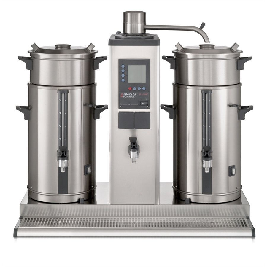 Machine à café filtre ronde | robinet d'eau chaude séparé | 10L | 2 conteneurs