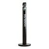 Rubbermaid Rauchersäule | Schwarz | Aluminium | 32,4 x 104 cm