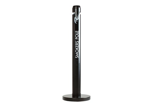  Rubbermaid Colonne fumeur | Noir | Aluminium | 32,4 x 104 cm 