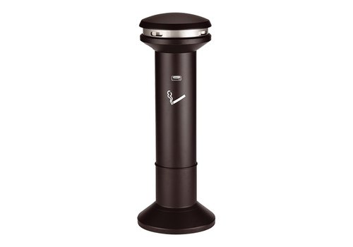  Rubbermaid Colonne fumeur | Noir | Métal | 39,4 x 105,4 cm 