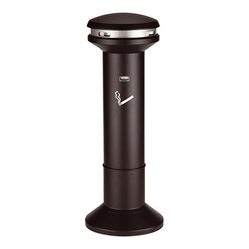  Rubbermaid Colonne fumeur | Noir | Métal | 39,4 x 105,4 cm 
