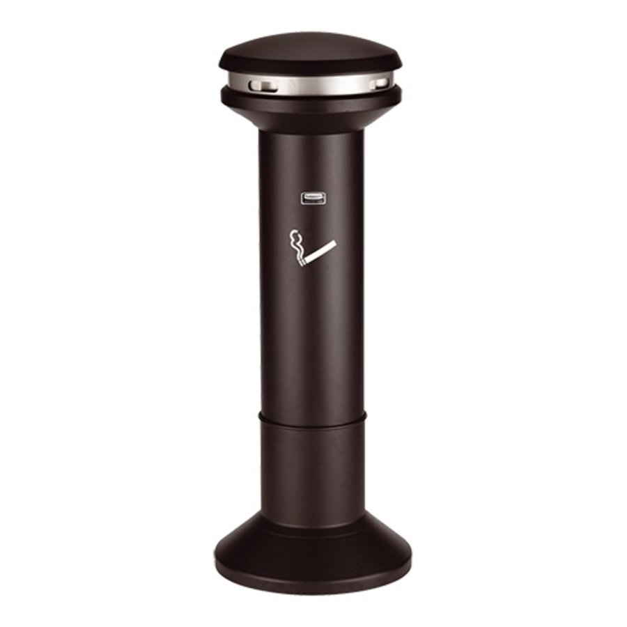 Colonne fumeur | Noir | Métal | 39,4 x 105,4 cm