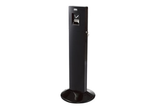  Rubbermaid Colonne fumeur | Noir | Métal | 108,7 (H) x 42,7 (P) cm 