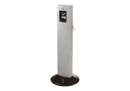  Rubbermaid Colonne fumeur | Argent | Métal | 42,7 x 108,7 cm 