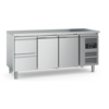 Ecofrost Cooling workbench | 2 cabinets, 2 drawers | Adjustable feet