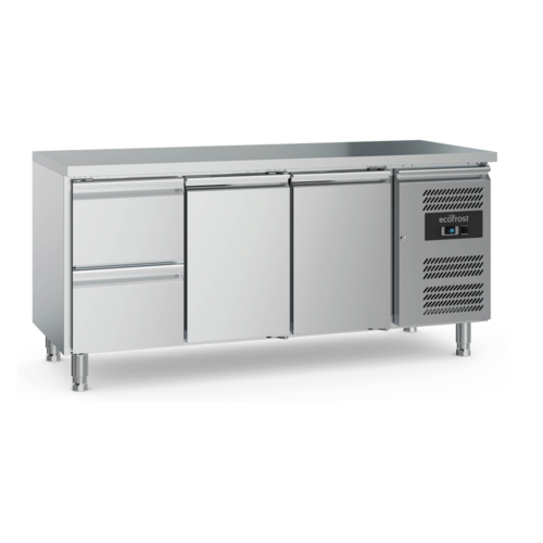 Ecofrost Cooling workbench | 2 cabinets, 2 drawers | Adjustable feet 