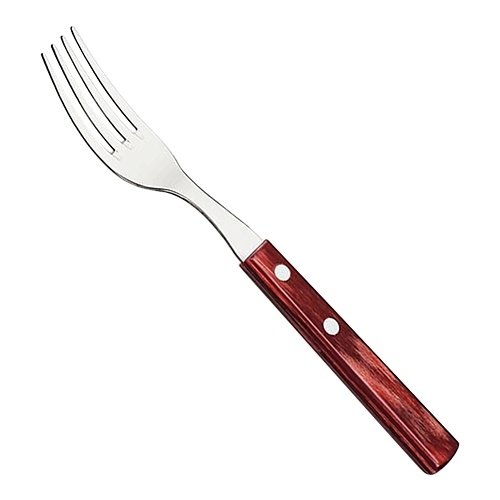  HorecaTraders Fourchette à steak | Tramontine | acier inoxydable | Bois | 19 cm 