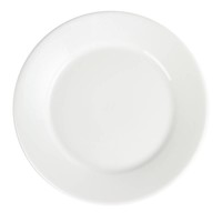 Catering plates white wide edge 23 cm (12 pieces)