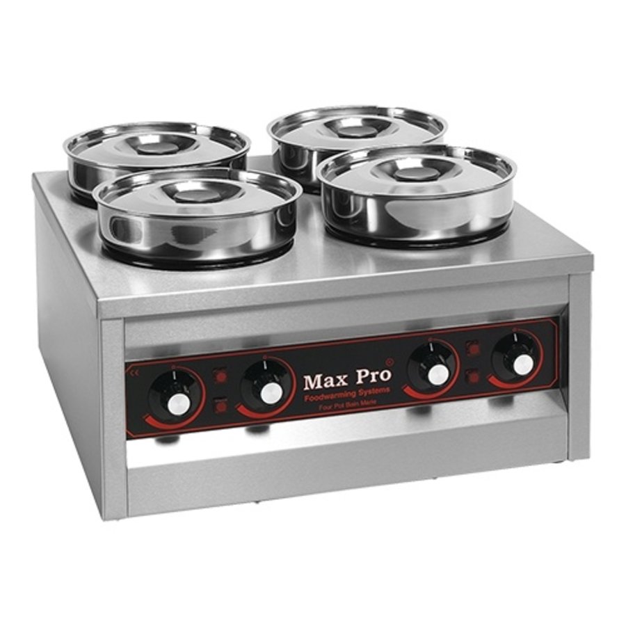 Chauffe-plats | acier inoxydable | 4,5 L | 20 kg | 50,3 x 50,3 x 29 cm