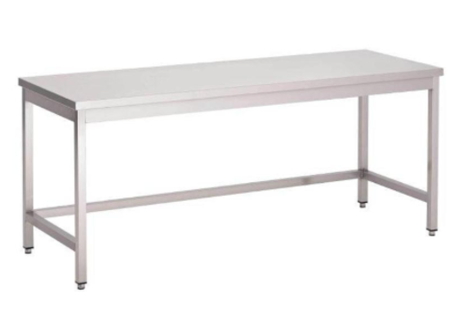  Combisteel Table de travail en acier inoxydable | Lame extra longue | 60 cm de profondeur - 7 tailles 