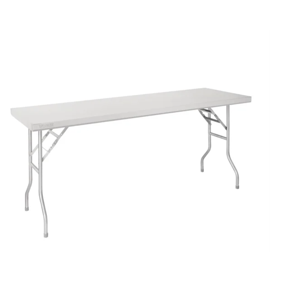 Table de travail | acier inoxydable | Pliable | 21,6 kg | 1830 x 610 x 780 mm