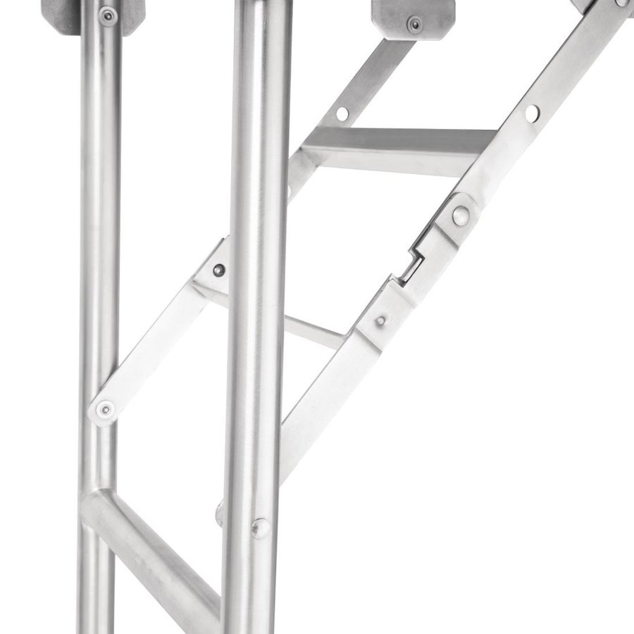 Table de travail | acier inoxydable | Pliable | 21,6 kg | 1830 x 610 x 780 mm
