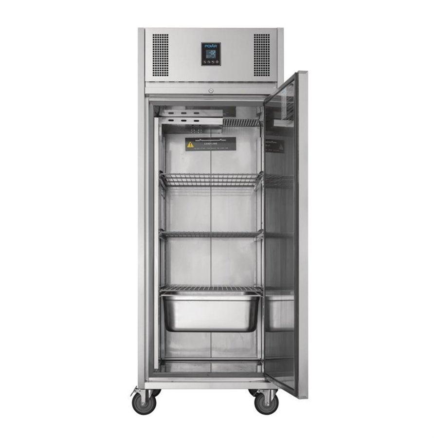 Refroidissement | Porte simple | 550 L | acier inoxydable | 198 x 74 x 82 cm
