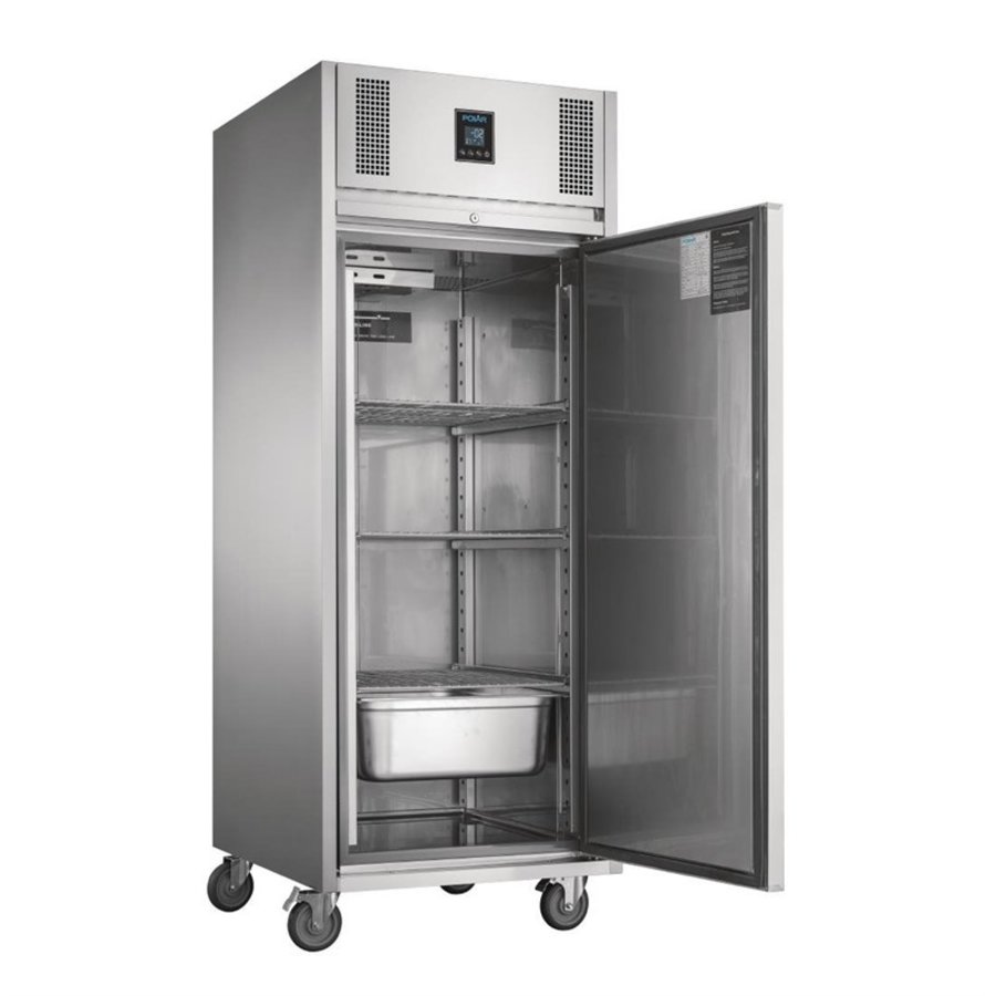 Refroidissement | Porte simple | 550 L | acier inoxydable | 198 x 74 x 82 cm