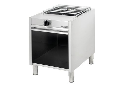  HorecaTraders Cuisinière à gaz | 9000W | acier inoxydable | 67 x 50 x 62,5 cm 