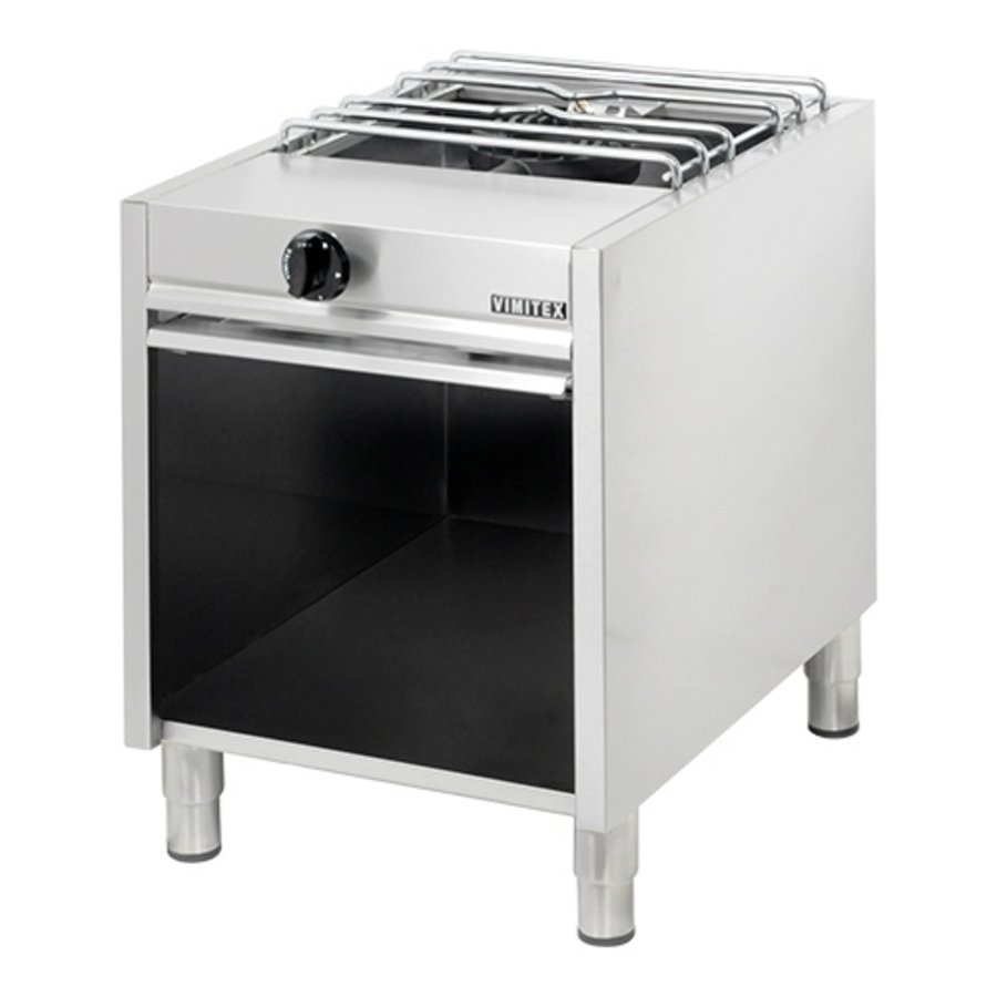 Gas hobker | 9000W | stainless steel | 67 x 50 x 62.5 cm