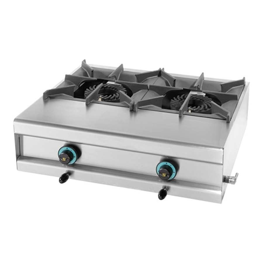 Cuisinière à gaz | 20000W | acier inoxydable | 25 x 74 x 60 cm