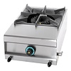 HorecaTraders Cuisinière à gaz | 10000W | acier inoxydable | 25 x 39 x 60 cm