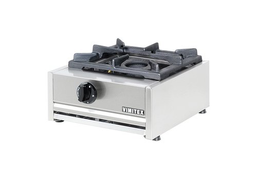  HorecaTraders Cuisinière à gaz | 7000W | acier inoxydable | 20 x 38,5 x 40 cm 