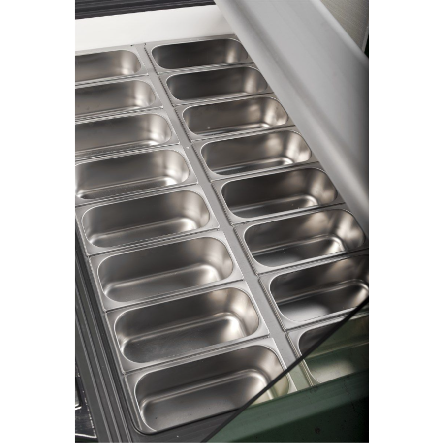 Ice cream display case | -15/-22°C | 230V | 141x77x65.3cm