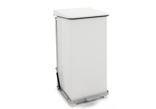  HorecaTraders Poubelle à pédale avec couvercle à charnière 90L | 44x44x77(h)cm 