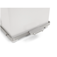 Pedal bin with hinged lid 90L | 44x44x77(h)cm