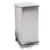 HorecaTraders Treteimer mit Klappdeckel 90L | 44x44x77(h)cm