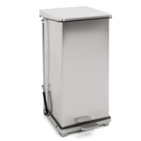 Pedal bin with hinged lid 90L | 44x44x77 (h) cm