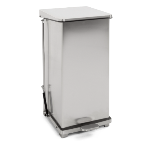 HorecaTraders Pedal bin with hinged lid 90L | 44x44x77 (h) cm 