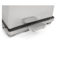 Poubelle à pédale avec couvercle à charnière 90L | 44x44x77(h)cm