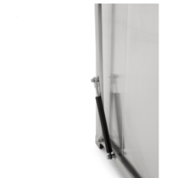 Poubelle à pédale avec couvercle à charnière 90L | 44x44x77(h)cm