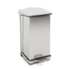 HorecaTraders Treteimer mit Klappdeckel 45L | 37x37x59(h)cm
