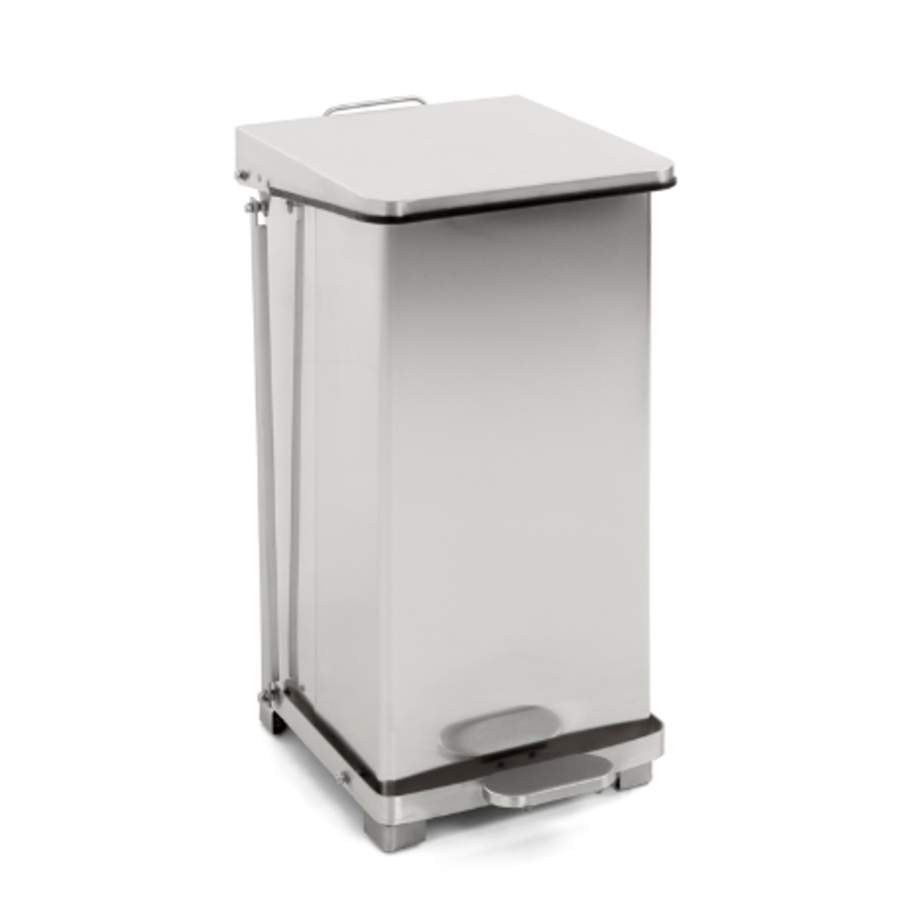 Pedal bin with hinged lid 45L | 37x37x59 (h) cm