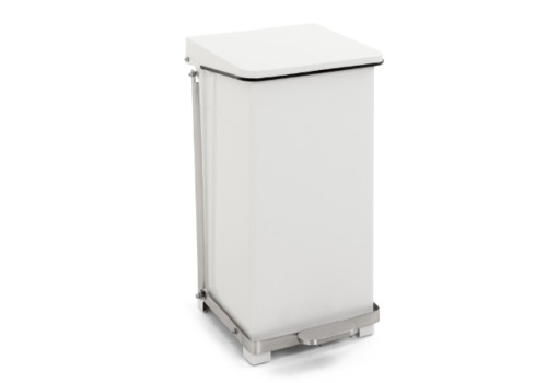  HorecaTraders Poubelle à pédale avec couvercle à charnière 45L | 37x37x59(h)cm 