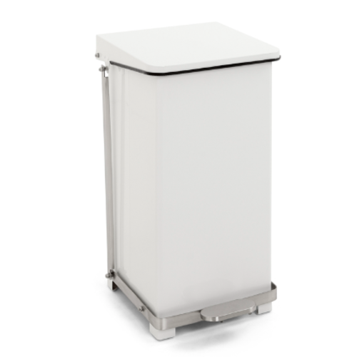  HorecaTraders Pedal bin with hinged lid 45L | 37x37x59(h)cm 