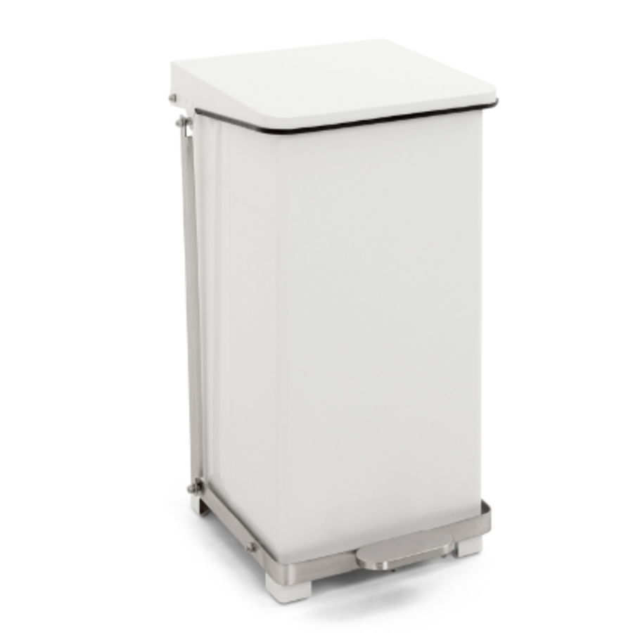 Pedal bin with hinged lid 45L | 37x37x59 (h) cm