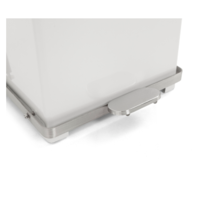 Poubelle à pédale avec couvercle à charnière 45L | 37x37x59(h)cm